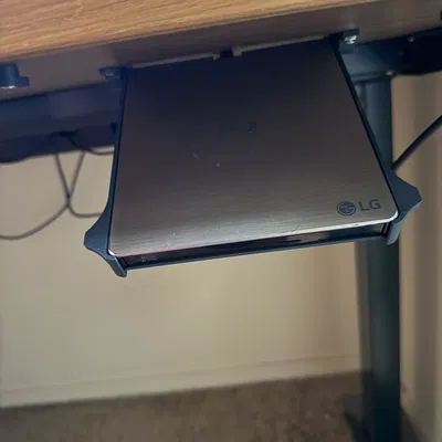 Giá treo xoay hạ dưới bàn cho ổ LG BP60NB10 Blu-Ray drive và các ổ khác