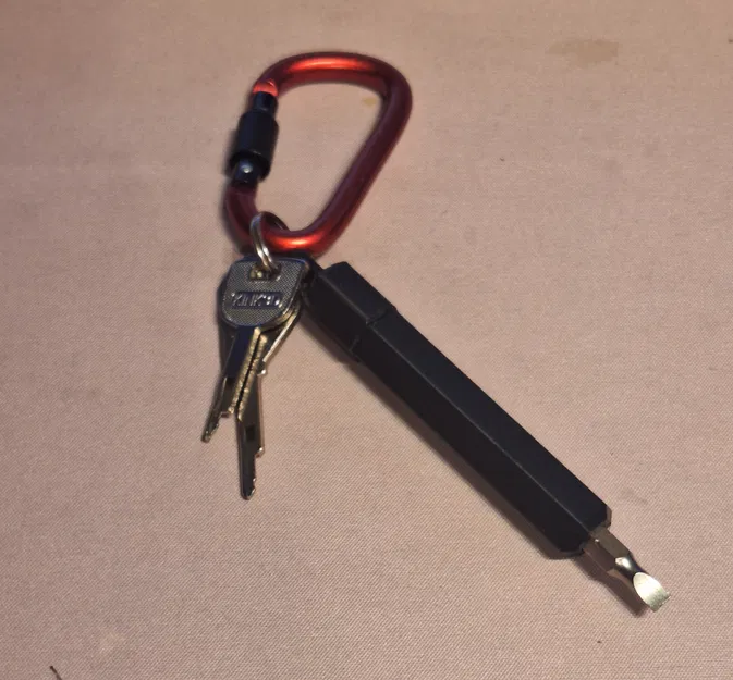 EDC 1/4" Bit Driver – Giữ nam châm & chứa bên trong 2 bits - Image 1