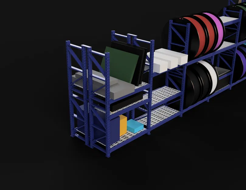 Hệ kệ racking modular (dựa trên kệ kho thật) - Image 1