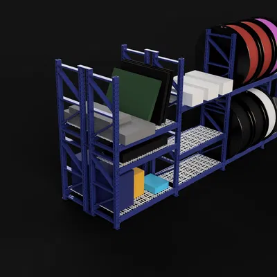 Hệ kệ racking modular (dựa trên kệ kho thật)