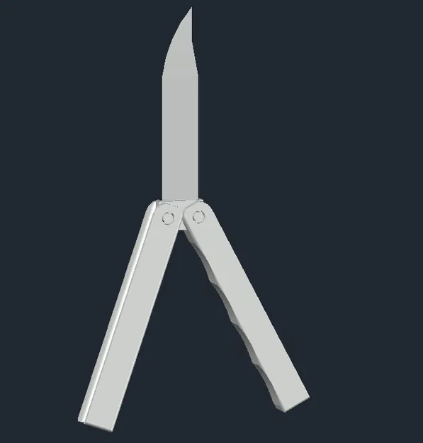 Fidget Butterfly – Balisong Trainer 3D In An Toàn - Image 1