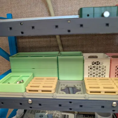 Gridfinity Pallet | Pallet công nghiệp mini chân thật cho hệ Gridfinity