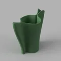 Bình rót “Folded Plant Pitcher” dạng gấp, phong cách điêu khắc hiện đại - Thumbnail 1