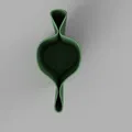 Bình rót “Folded Plant Pitcher” dạng gấp, phong cách điêu khắc hiện đại - Thumbnail 2