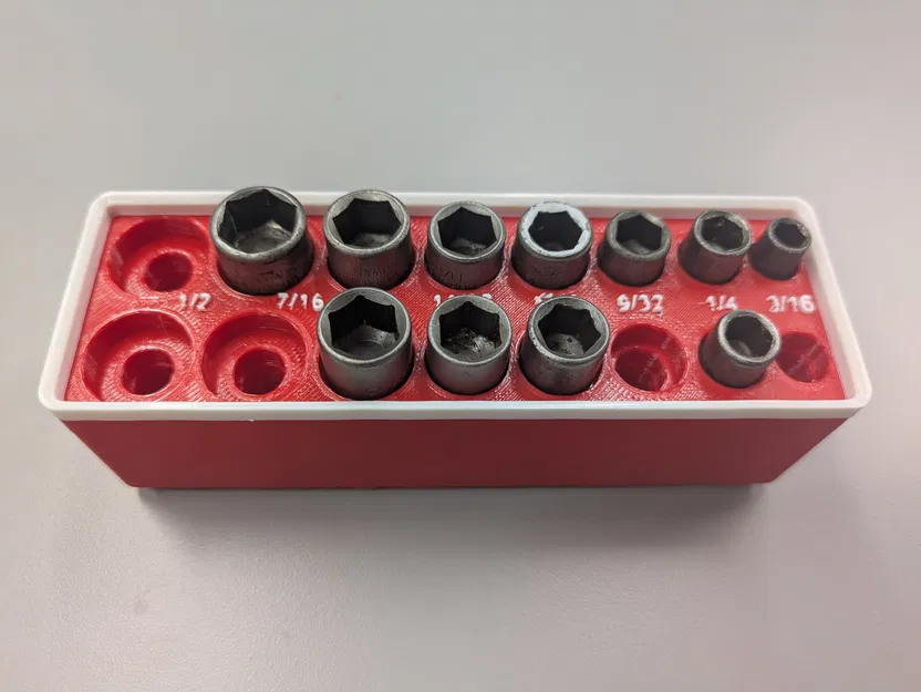 Gridfinity cho ball hex sockets - Image 1