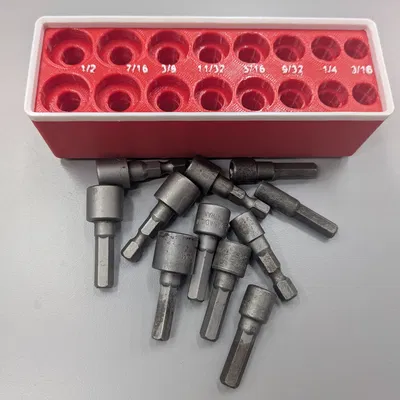 Gridfinity cho ball hex sockets