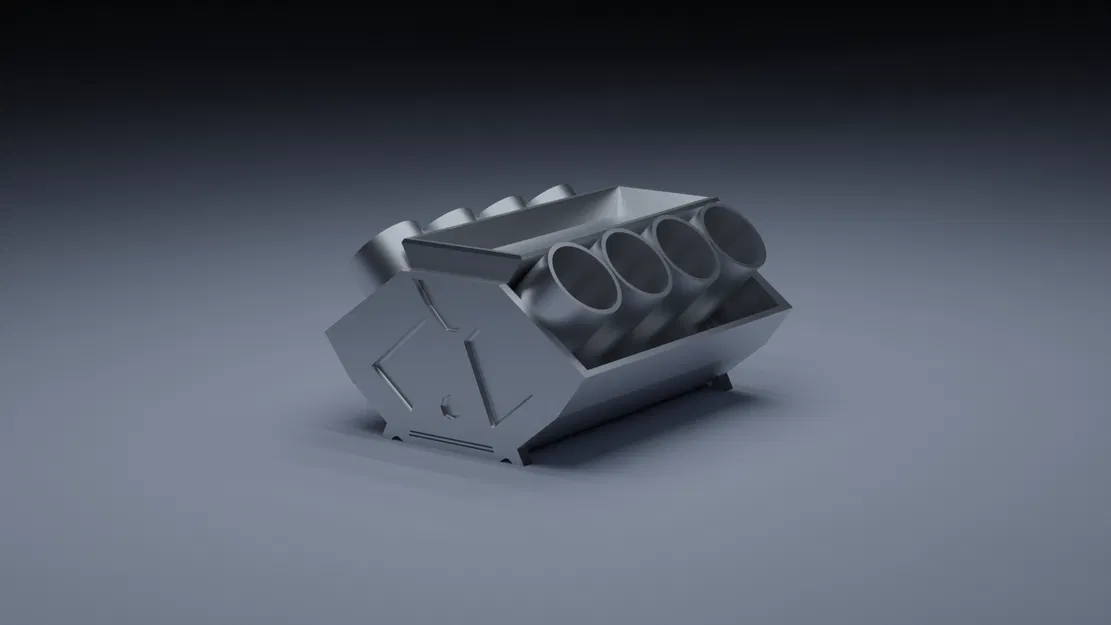 Khay đựng bút hình động cơ đơn giản (Simple Engine Pen Tray) - Image 1