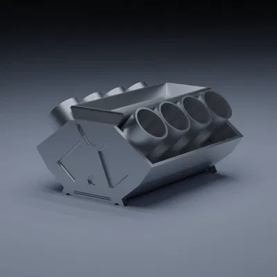 Khay đựng bút hình động cơ đơn giản (Simple Engine Pen Tray)