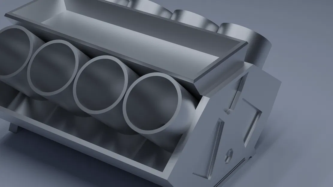 Khay đựng bút hình động cơ đơn giản (Simple Engine Pen Tray) - Image 2