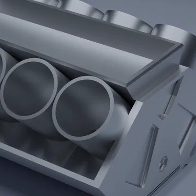 Khay đựng bút hình động cơ đơn giản (Simple Engine Pen Tray)