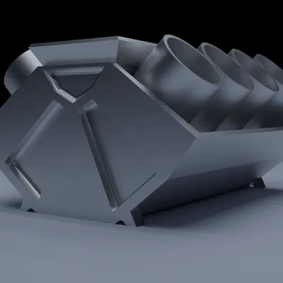 Khay đựng bút hình động cơ đơn giản (Simple Engine Pen Tray)