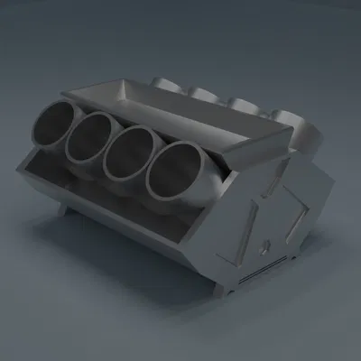 Khay đựng bút hình động cơ đơn giản (Simple Engine Pen Tray)