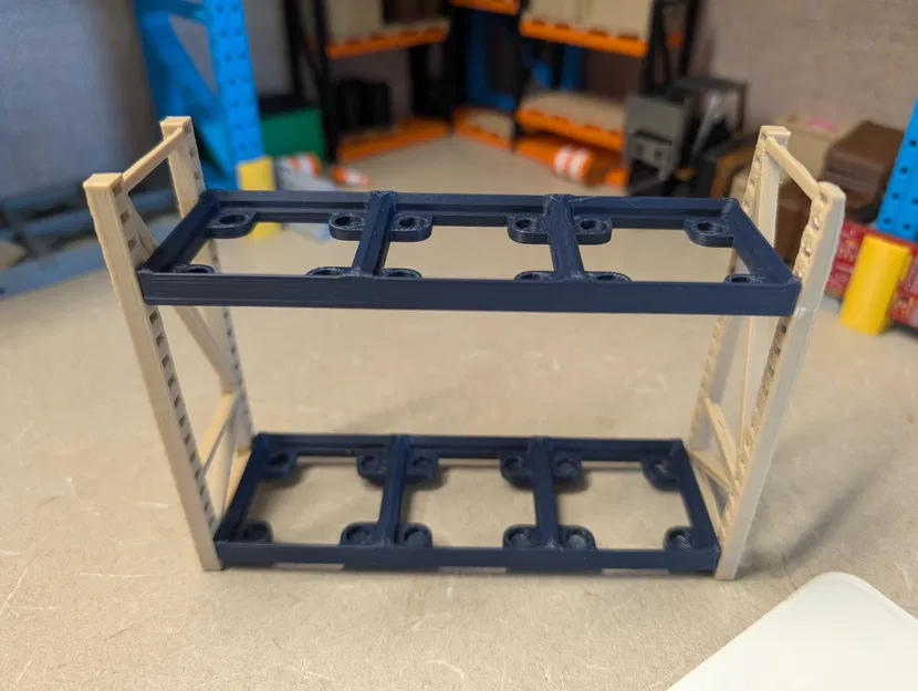 Gridfinity Pallet Rack V2 | Remix Kệ Công Nghiệp Tỉ Lệ (Scaled Industrial Shelving) - Image 2