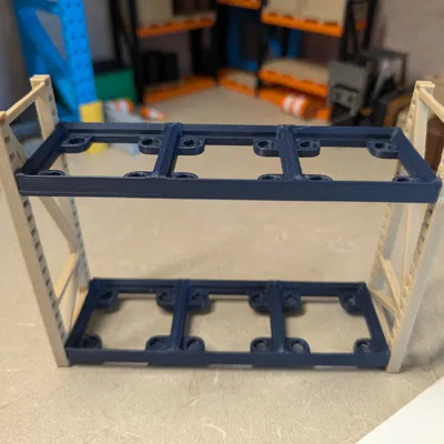 Gridfinity Pallet Rack V2 | Remix Kệ Công Nghiệp Tỉ Lệ (Scaled Industrial Shelving)