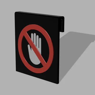 NO TOUCH! – Móc treo bảng “No touch”