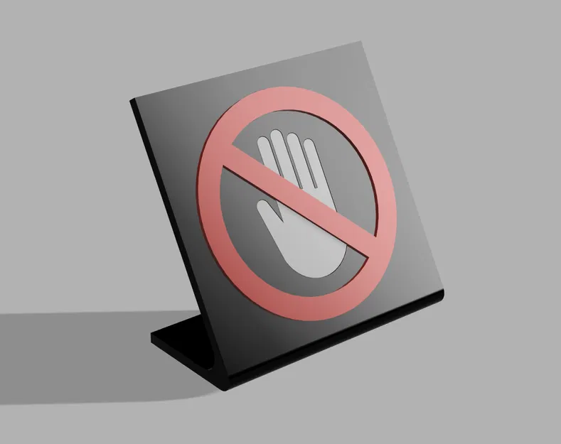 NO TOUCH! – Móc treo bảng “No touch” - Image 4