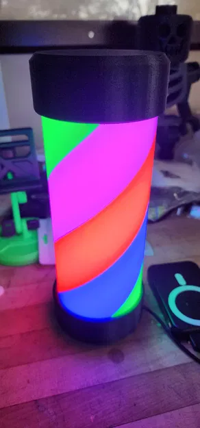 Twisty Lamp - Khung đèn vặn xoắn dùng ESP32 + WLED - Image 1