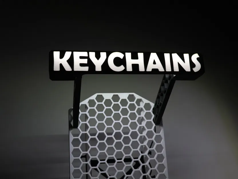 Móc khóa Hex LED Display cho KYZ HSW Stand (tuỳ biến chữ, 2 trong 1) - Image 1