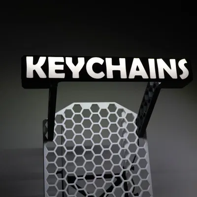 Móc khóa Hex LED Display cho KYZ HSW Stand (tuỳ biến chữ, 2 trong 1)