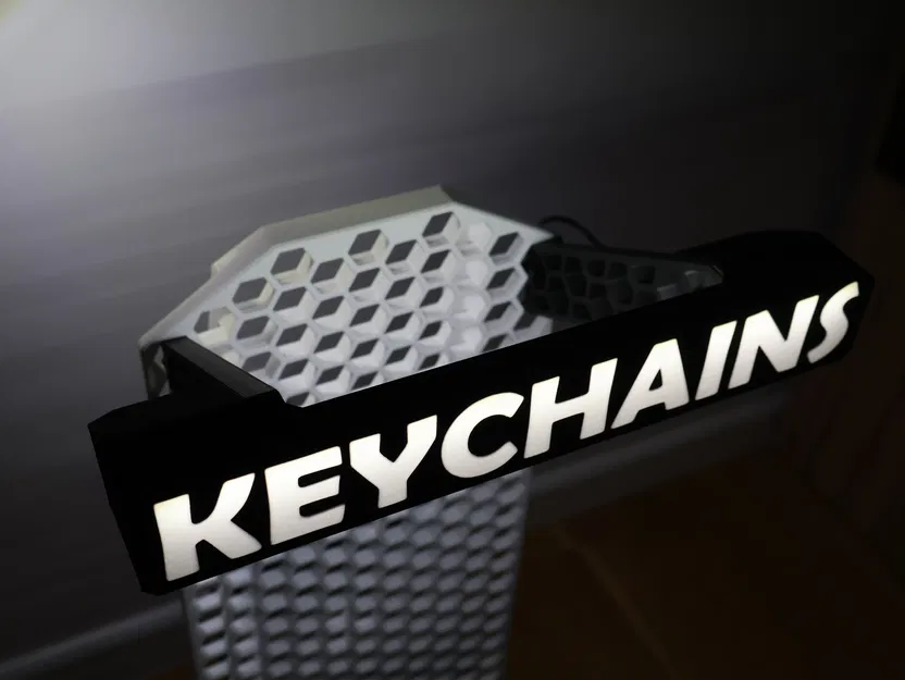 Móc khóa Hex LED Display cho KYZ HSW Stand (tuỳ biến chữ, 2 trong 1) - Image 3