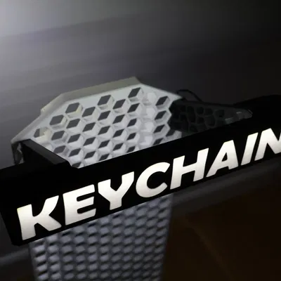 Móc khóa Hex LED Display cho KYZ HSW Stand (tuỳ biến chữ, 2 trong 1)