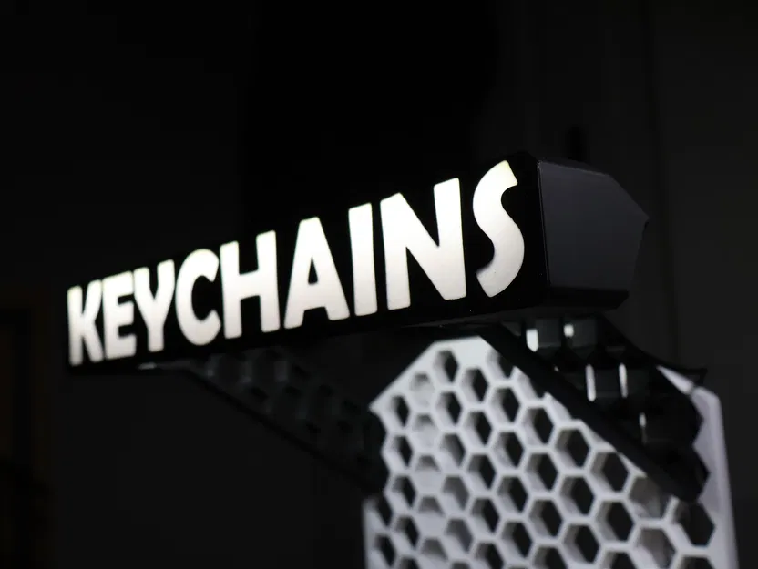 Móc khóa Hex LED Display cho KYZ HSW Stand (tuỳ biến chữ, 2 trong 1) - Image 4