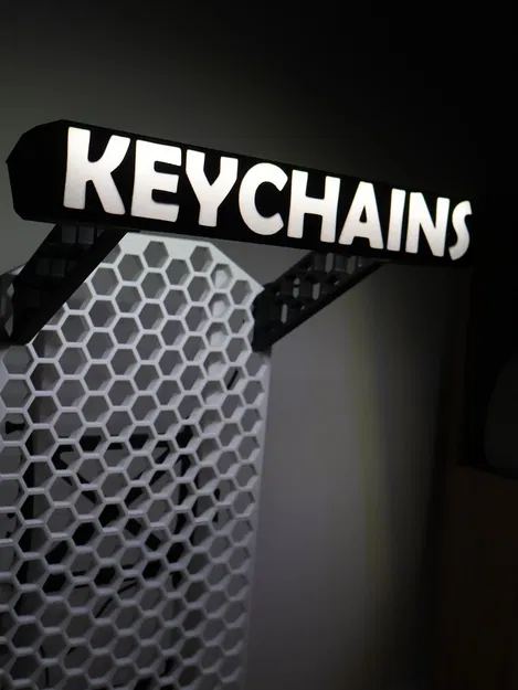 Móc khóa Hex LED Display cho KYZ HSW Stand (tuỳ biến chữ, 2 trong 1) - Image 9