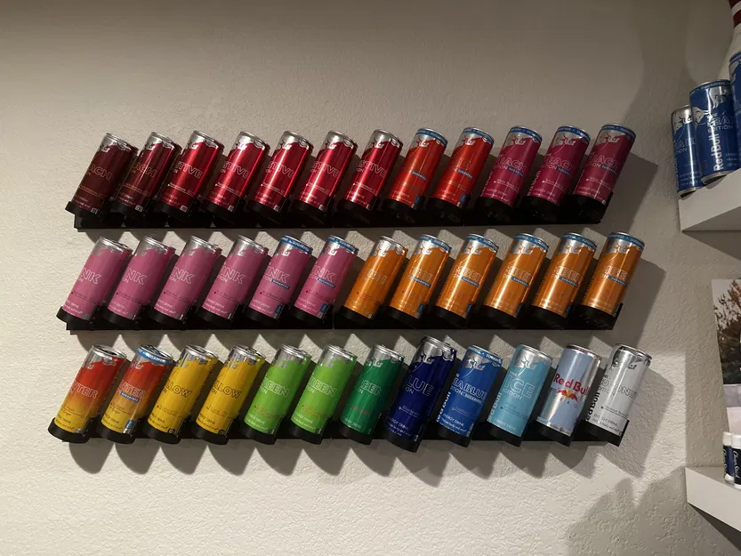 Kệ trưng bày lon Redbull treo tường (Redbull Can Display) - Image 2