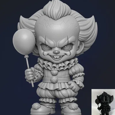 Chibi It (Pennywise) – Tượng 3D chibi