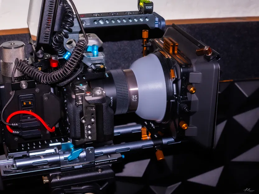 Hood lens Rokinon/Samyang CineAF đảo chiều, tương thích matte box (ARRI) - Image 5