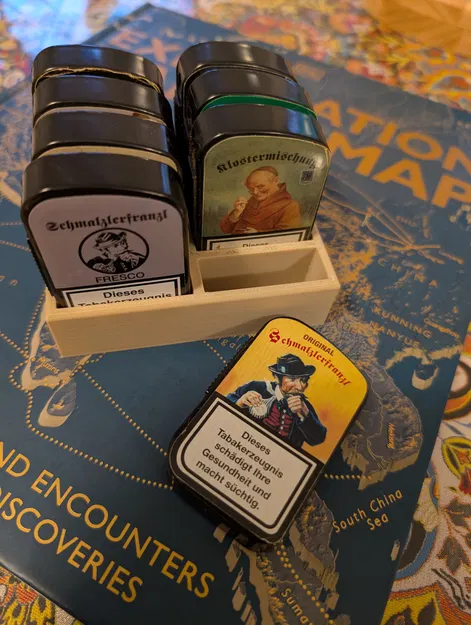 Giá đỡ 8 khe cho hộp snuff nhựa Bernard - Image 2