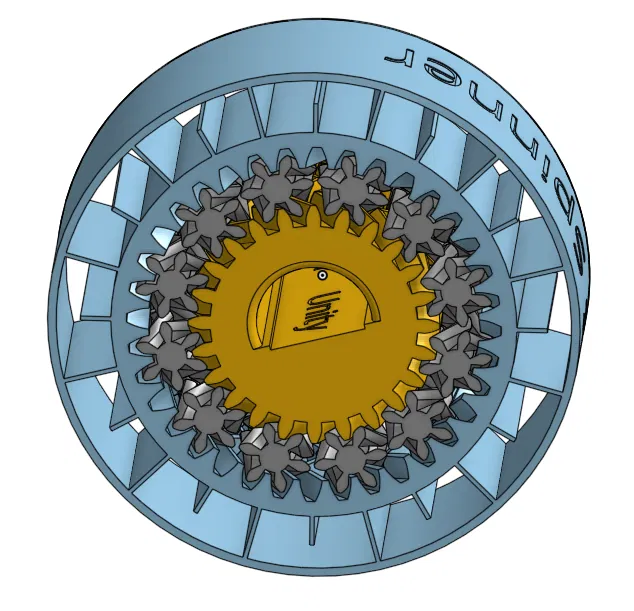 MRLinac Spinner Geared – Fidget Spinner Bánh Răng Print-in-Place - Image 2