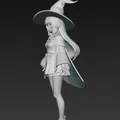 Phù thủy anime (Anime Witch) – mô hình 3D - Thumbnail 2