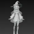 Phù thủy anime (Anime Witch) – mô hình 3D - Thumbnail 4