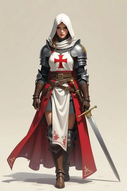 Nữ Hiệp Sĩ Thập Tự Chinh (Crusader Lady Knight) - Image 2