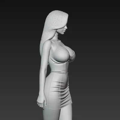 Cô gái gợi cảm mặc váy ngắn ôm sát cơ thể