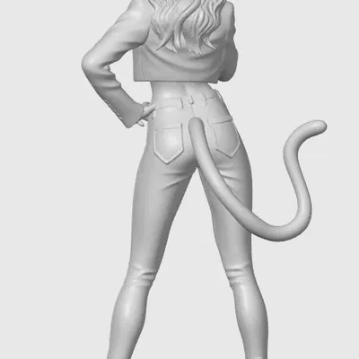 Figurine cat-girl casual 8