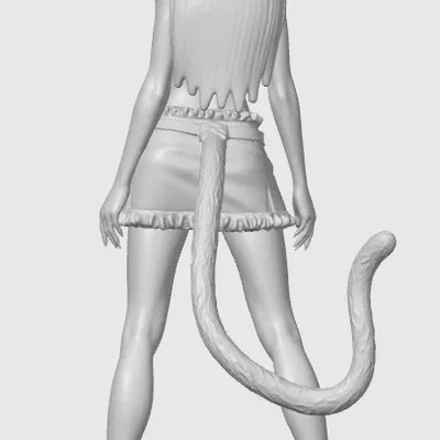 Tượng cat-girl casual 9