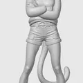 Figurine cat-girl casual 12 - Thumbnail 1