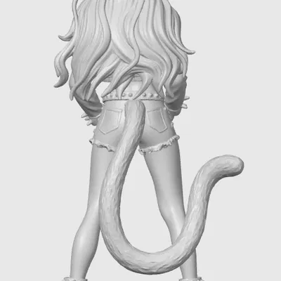 Tượng cat-girl thường ngày 13