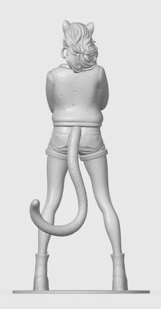 Figurine cat-girl casual 12 - Image 2