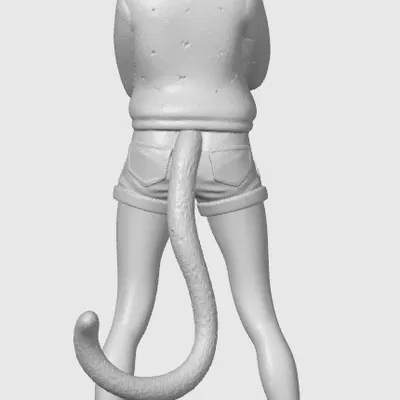 Figurine cat-girl casual 12