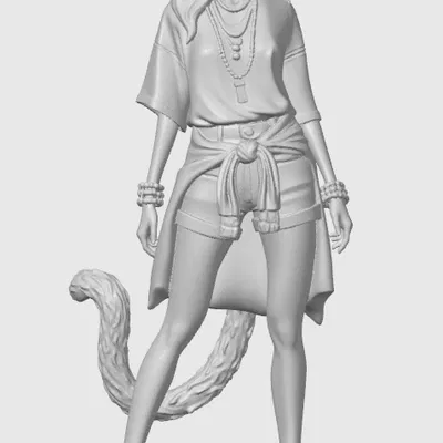 Figurine cat-girl casual 16