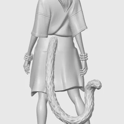 Figurine cat-girl casual 16