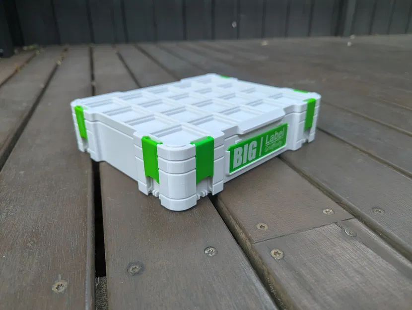 Hộp lưu trữ Gridfinity – nhãn lớn (big label) - Image 1