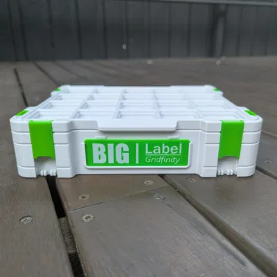 Hộp lưu trữ Gridfinity – nhãn lớn (big label)
