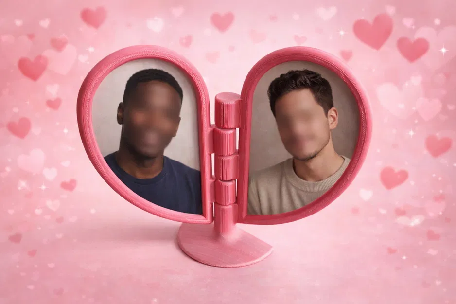 Kệ Trái Tim Ngày Valentine | Print-in-Place & Có Bản Lề - Image 2