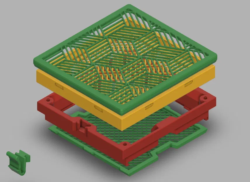 Hộp lọc HEPA + than hoạt tính cho Creality K2 Plus (VE2, VE2_83x83, VE2_100x108) - Image 1