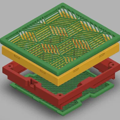 Hộp lọc HEPA + than hoạt tính cho Creality K2 Plus (VE2, VE2_83x83, VE2_100x108)