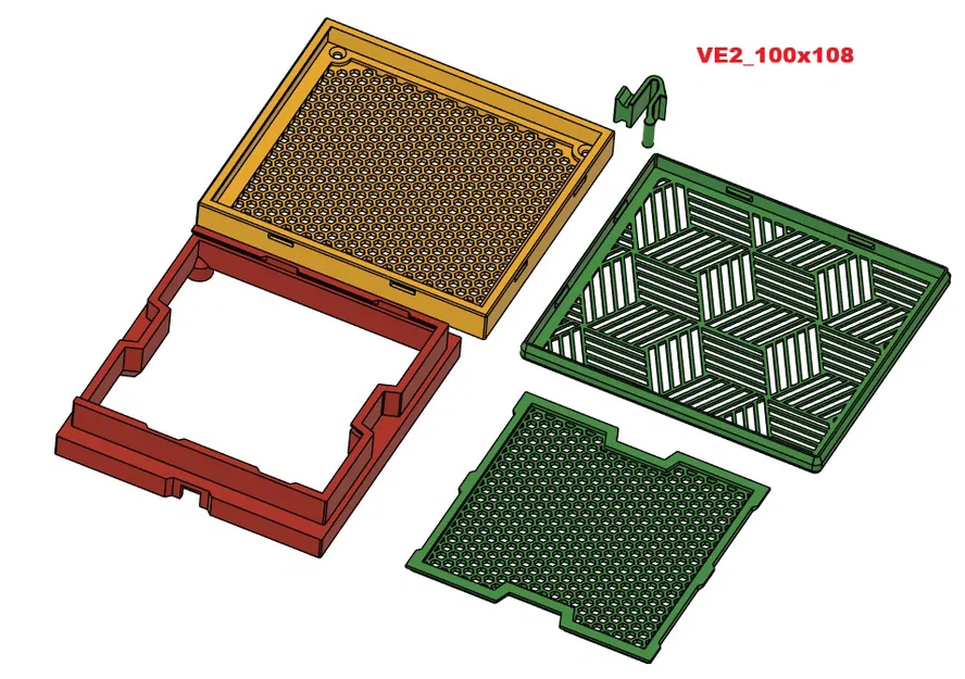 Hộp lọc HEPA + than hoạt tính cho Creality K2 Plus (VE2, VE2_83x83, VE2_100x108) - Image 5